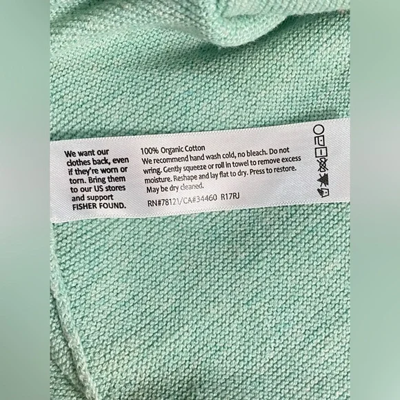 Eileen Fisher Aqua Blue Knit Sweater - Women’s Size M - Picture 6 of 6